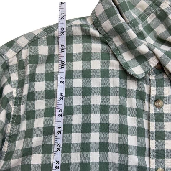 The North Face Green & White Plaid
Checked Button Down Shirt Sz XXL 100% Cotton - Picture 5 of 10
